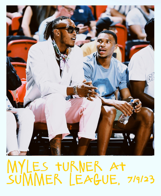 Myles Turner Courtside at NBA Summer League